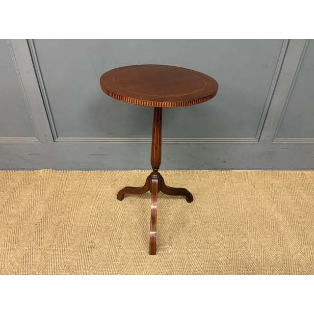 Edwardian Inlaid Mahogany Wine Table, 1900 For Sale - Image 6 of 7