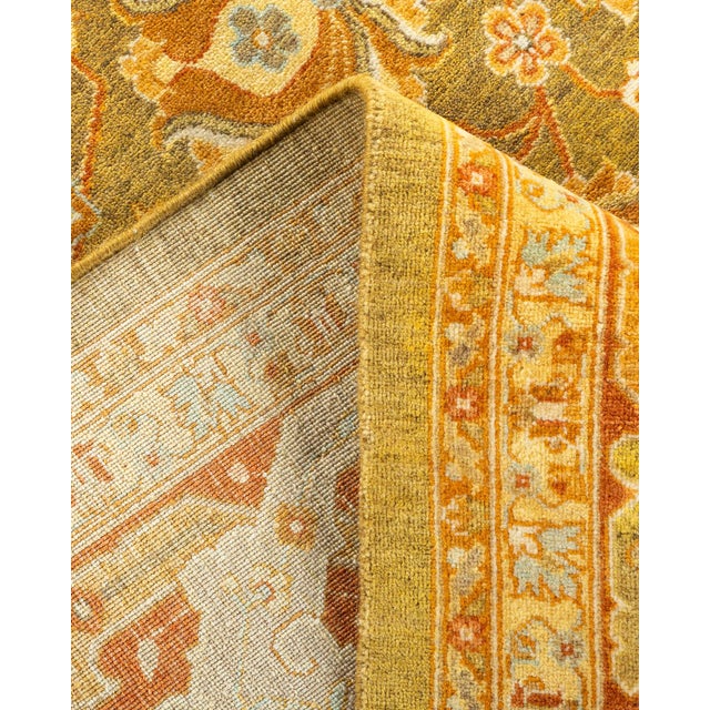 Mogul, One-of-a-Kind Hand-Knotted Area Rug - Green, 6' 2" x 9' 3" For Sale In New York - Image 6 of 8