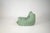 Set of Togo Lounge Chair and Pouf in Mint Bouclet Fabric by Michel Ducaroy for Ligne Roset, 1973 For Sale - Image 11 of 18
