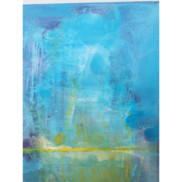 A beautiful abstract acrylic and watercolor. It is on a ½" deep canvas and would be fantastic framed. It is priced lower...