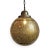 Moroccan Vintage Brass Circle Dot Globe Pendant Light For Sale - Image 3 of 8