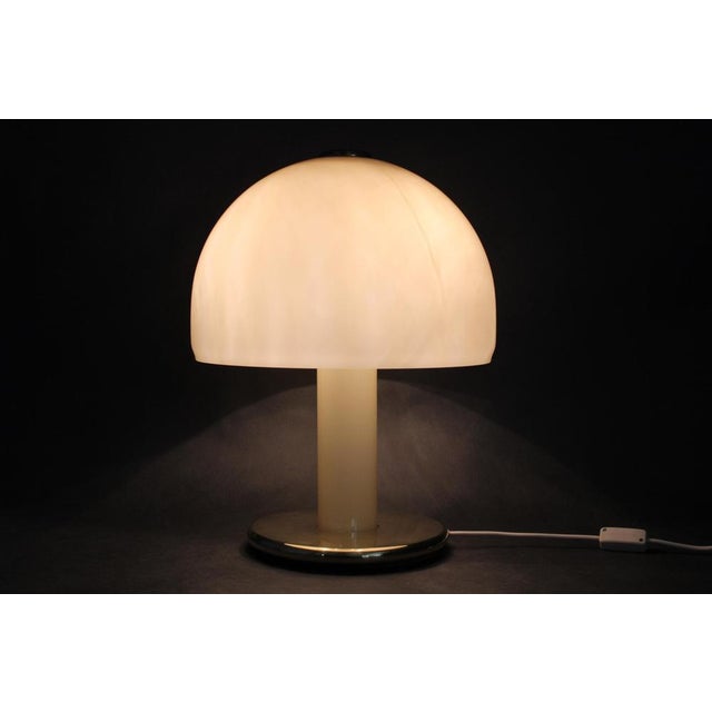 Vintage Italian Glass Mushroom Table Lamp, 1970s For Sale - Image 10 of 11