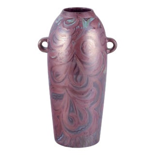 Mid-20th Century Large Danish Ceramic Floor Vase with Two Handles from E.B.S. Klint For Sale