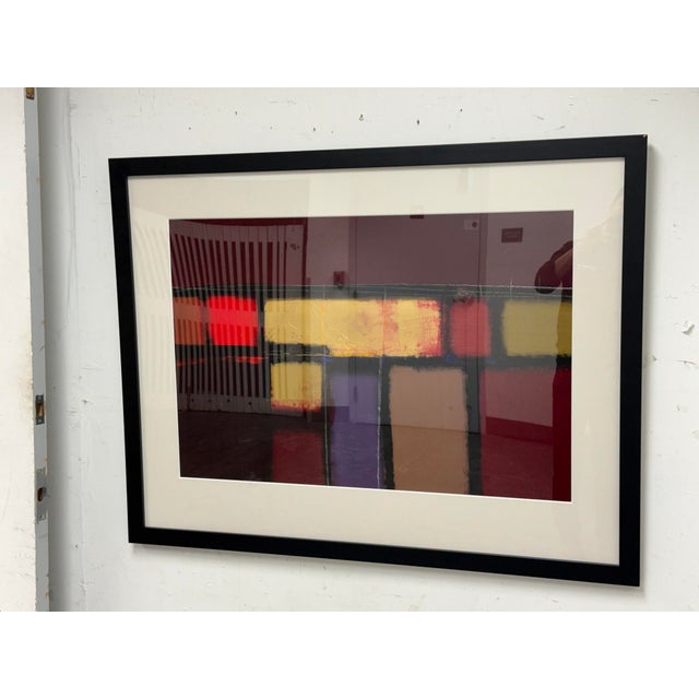 Abstract Ron Kempton Untitled II Mixed Media Print, Framed For Sale - Image 3 of 12