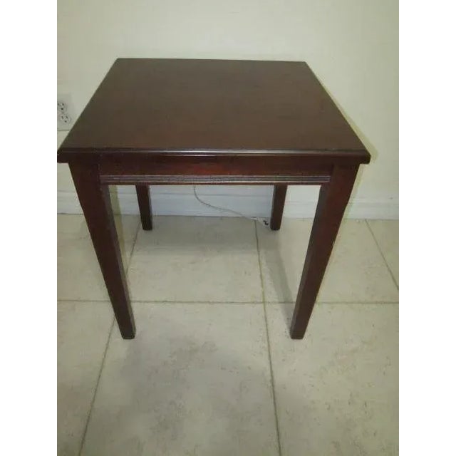 1970s 1970s Vintage Nesting Tables Dark Color by Bombay Set of Two For Sale - Image 5 of 9