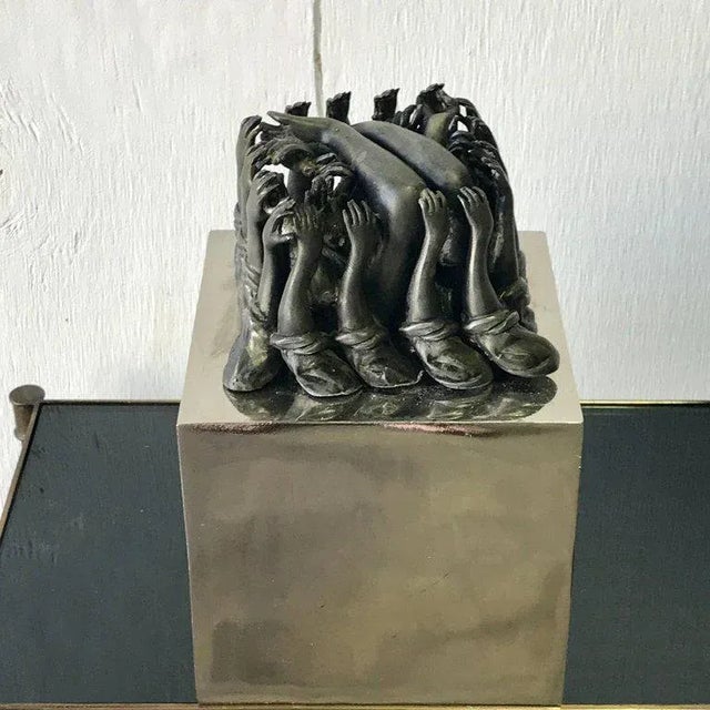 Bronze 1970s Kenneth Treister Miami Holocaust Memorial Maquette For Sale - Image 8 of 11