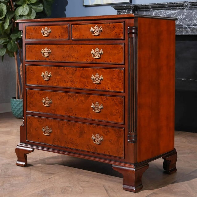 2020s Niagara Furniture Burled Chest For Sale - Image 5 of 11