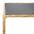 Spritely Home Debbie Square Metal Accent Table in Brass with Black Marble Top For Sale - Image 4 of 8