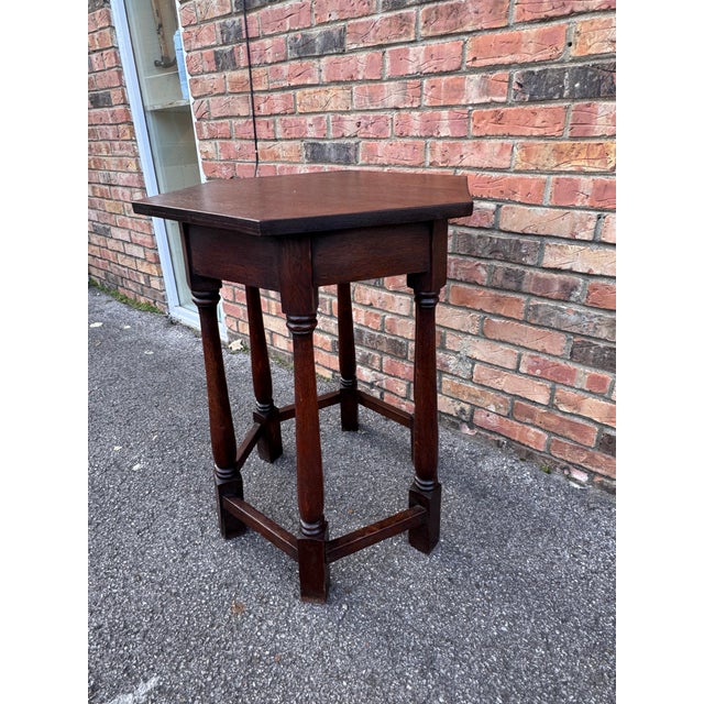 English 19th Century English Hexagon Side Table For Sale - Image 3 of 8