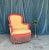 French Pair of Large Napoleon III Armchairs in Gold and Red For Sale - Image 3 of 12