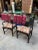 1970s 1970s Pair of Black Painted Cushioned Kings Dining Asian Ming Chairs For Sale - Image 5 of 8