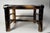 Black Boho Chic Bamboo Black Painted Distressed Low Riser/Plant Stand For Sale - Image 8 of 10