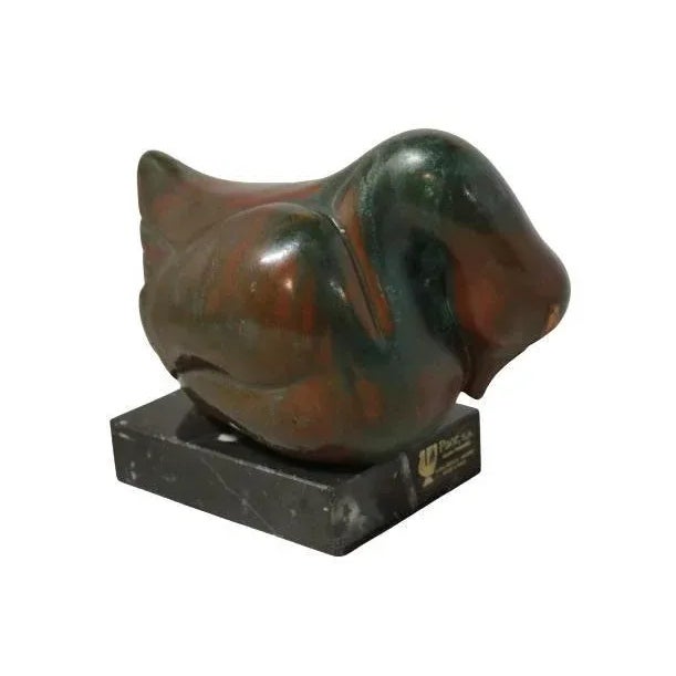 Duck Sculpture in Bronze For Sale - Image 4 of 12