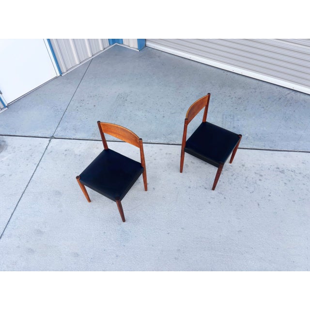 1960s Danish Modern Teak Dining Set of 7 For Sale - Image 10 of 18