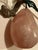 Asian Asian Carved Rose Quartz Decorative Hard Stone Fruit Pear Shaped For Sale - Image 3 of 10