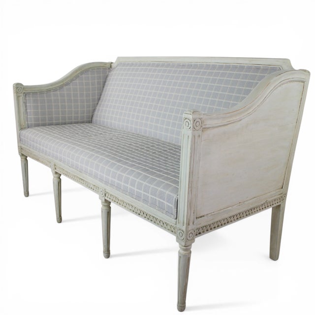 Antique Swedish Bench, 1850 For Sale - Image 4 of 11