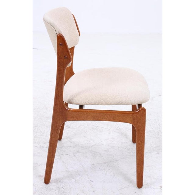 Mid-Century Danish Teak Model 49 Chairs by Erik Buch for Od Møbler, Set of 4 For Sale - Image 11 of 14