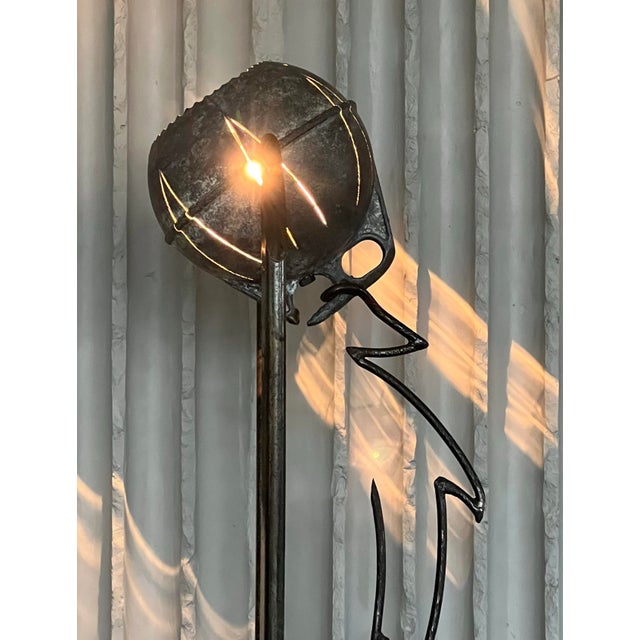 Designer unknown france 1960s h 122cm w 45cm d 45cm a singular piece where art meets utility, this arte povera-inspired...