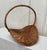 Rustic European Woven Wicker Handle Large Gathering Basket For Sale - Image 4 of 12