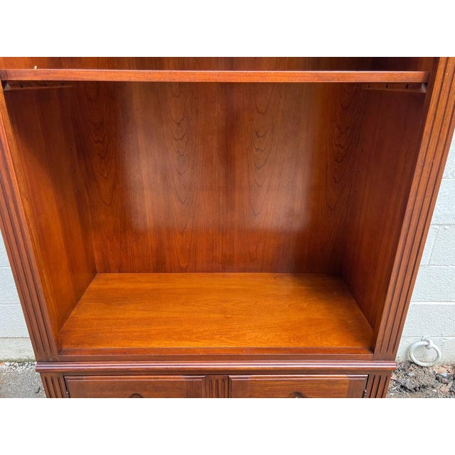 Mid 20th Century Thomasville Pair Solid Cherry Bookcases Chairish