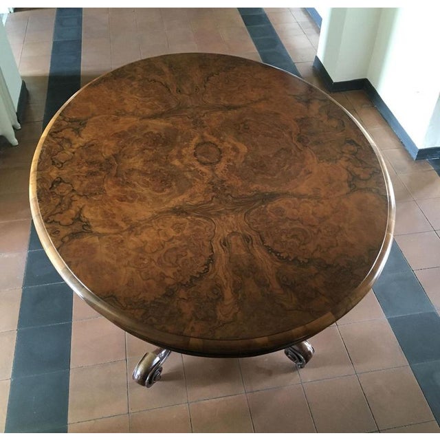 Mid 19th Century Victoria Walnut Tilt Top Table attributed to Filmer For Sale - Image 5 of 18