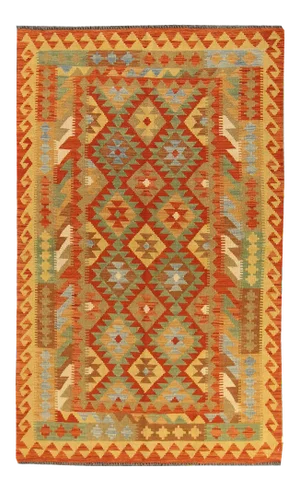 Modern Geometric Kilim, 4'4" X 6'11"