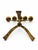 Large Mid-Century Modern Brutalist Five-Arm Gilt Iron Candelabra, 1960s For Sale - Image 6 of 7