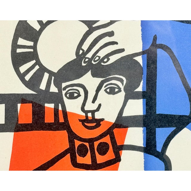 Mid-Century Modern 1955 Fernand Léger Museum Morsbroich Leverkusen Exhibition Poster Framed For Sale - Image 3 of 10