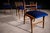 Blue Set of Eight Dining Chairs in Caviuna Wood & Fabric, Giuseppe Scapinelli, 1950s - Lot 685 For Sale - Image 8 of 14