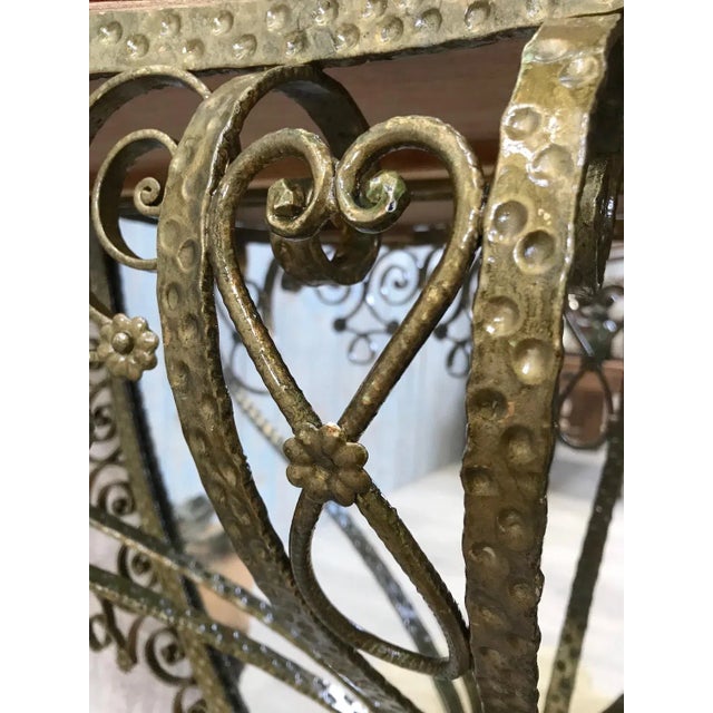 Wrought Iron Mirror, 1960s For Sale - Image 9 of 18
