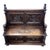 French Renaissance Revival Carved Oak Hall Monks Bench with Lion Masks, 1860s For Sale - Image 15 of 15