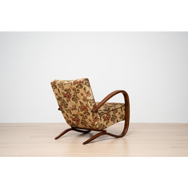 Art Deco H269 Lounge Chairs by Jindřich Halabala, Czechoslovakia, 1930s For Sale - Image 9 of 17