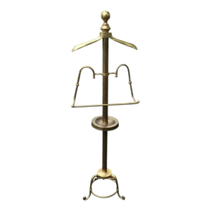 Mid 20th Century Vintage Antique Brass Store Display Costumer Clothing Holder
