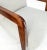 Pair new linen upholstery heavy solid maple frames American Mid-Century Modern lounge chairs mint!