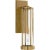 Modern Thomas O'Brien for Visual Comfort Signature Calix Bracketed Sconce in Hand-Rubbed Antique Brass with Clear Glass For Sale - Image 3 of 4