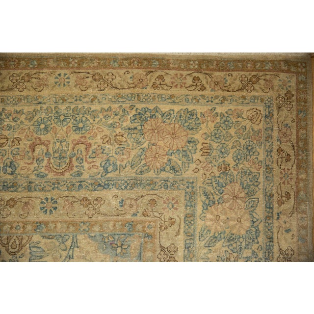 Vintage Distressed Kerman Carpet - 8'7" x 12'4" For Sale In New York - Image 6 of 10