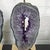Pair of amethyst geode table lamps For Sale - Image 9 of 11