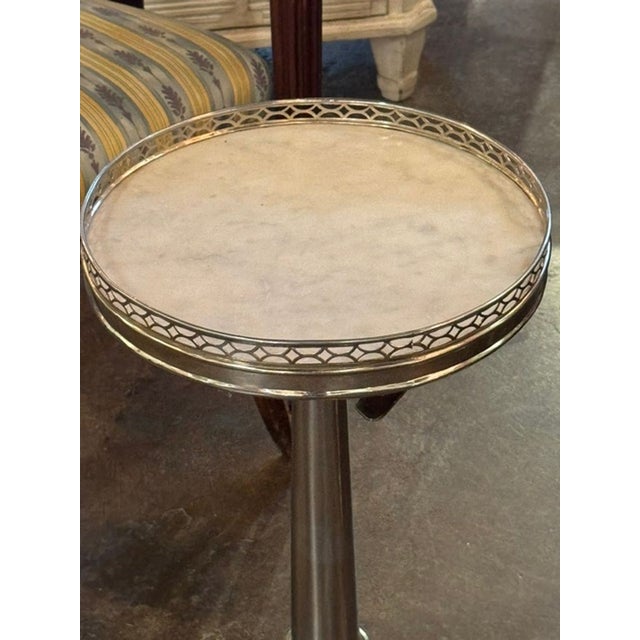 Modern Pair of Italian Chrome Drink Tables For Sale - Image 3 of 6