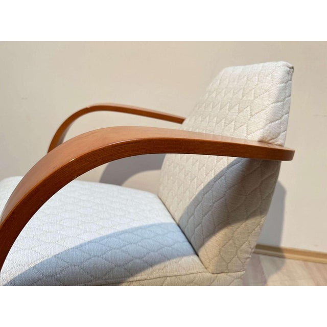 Spanish Club Chair in Beech and Plywood, 1990s For Sale - Image 14 of 18