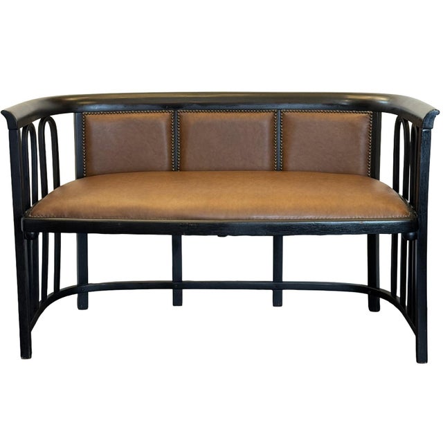 Vienna Secession Bentwood Salon Suite by Josef Hoffmann for Jacob & Josef Kohn, 1890s, Set of 3 For Sale - Image 4 of 13