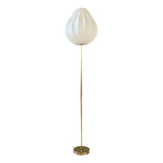 Mid-Century Modern Brass Floor Lamp from Falkenbergs Belysning, Sweden, 1960s For Sale