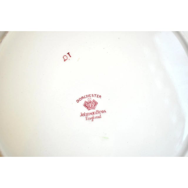 Shabby Chic Vintage English Johnson Bros. "Dorchester" Pattern Platter For Sale - Image 3 of 7
