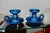 Rimini Blue Ceramic Candlesticks by Aldo Londi for Bitossi, Italy, 1960, Set of 2 For Sale - Image 4 of 8