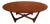Mid-Century Astro-Inspired Oval Teak Coffee Table For Sale