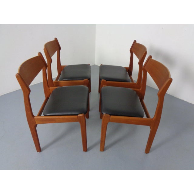 Teak Dining Chairs by Erik Buch for Od Møbler, Denmark, 1960s, Set of 4 For Sale - Image 6 of 12