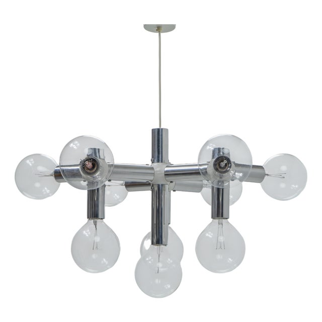 Atomic Ceiling Lamp by Haussmann for Swisslamps International, 1960s For Sale