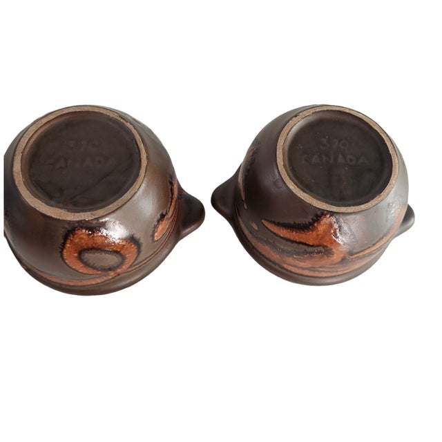 Brown Laurentian Covered Soup Bowls #370 Set of 2 For Sale - Image 8 of 10