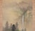1960s "Landscape With Waterfall", Showa Japanese Silk Scroll Painting For Sale - Image 5 of 18