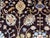 Black and Gold Afghan Sultani Wool Rug, Natural Dye Persian Floral Design, 6′7″ × 9′8″ For Sale - Image 9 of 15