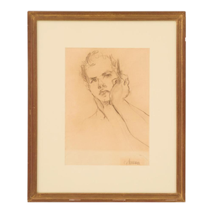 1970s George Valentine Dureau Drawing